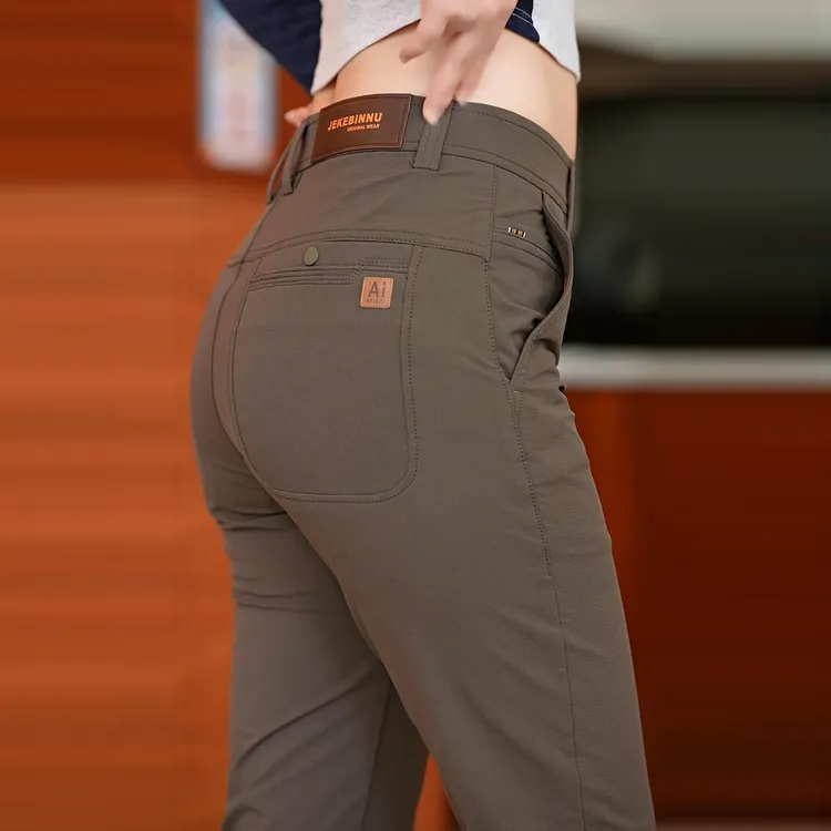 2025秋季新款男士休闲裤修身直筒商务弹力百搭休闲长裤子品质抗皱