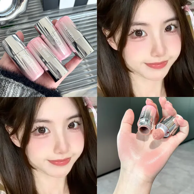 淡颜美女的爱！水光液体腮红纯欲显白膨胀提亮好晕染