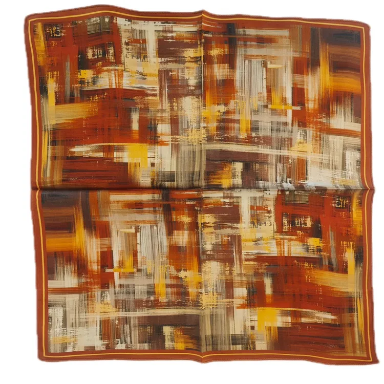 金富春桑蚕丝时尚小方巾2025jysj001