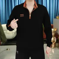 【麦炫严选】2025年秋季男士长袖字母刺绣休闲套头卫衣WY9018