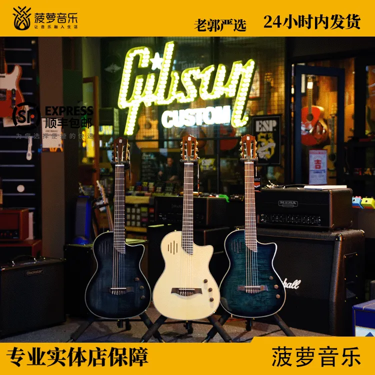 【菠萝吉他】菠萝电箱古典跨界民谣吉他