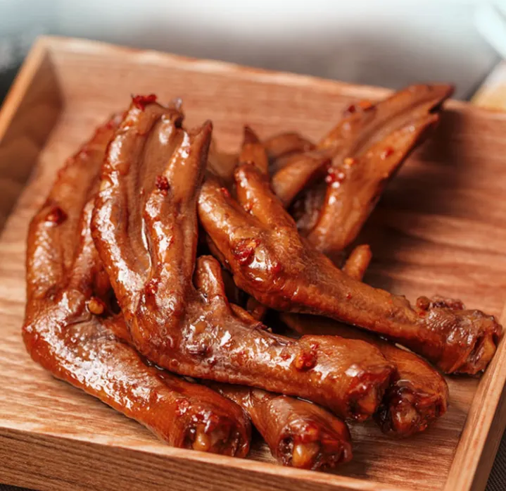 【日日鲜卤鹅掌】潮汕卤味卤水澄海卤鹅掌鹅脚卤零食/默认不切