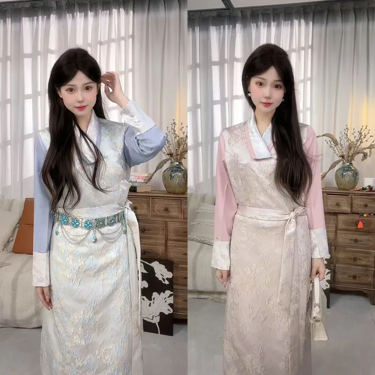 【格桑藏家】2025减龄民族风藏服气质优雅时尚春装（花草语）