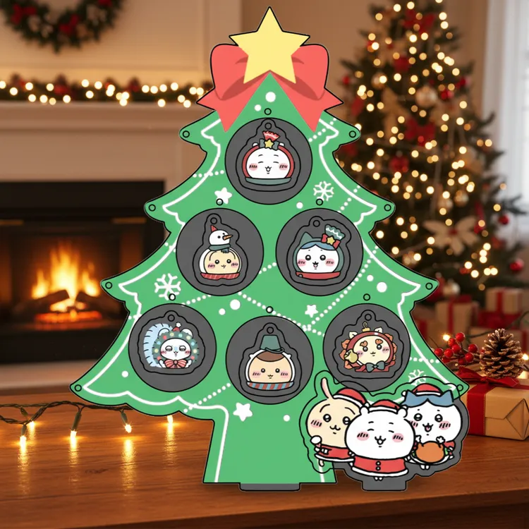 【直邮】吉伊卡哇chiikawa亚克力圣诞节圣诞树 小八乌萨奇吉伊飞鼠