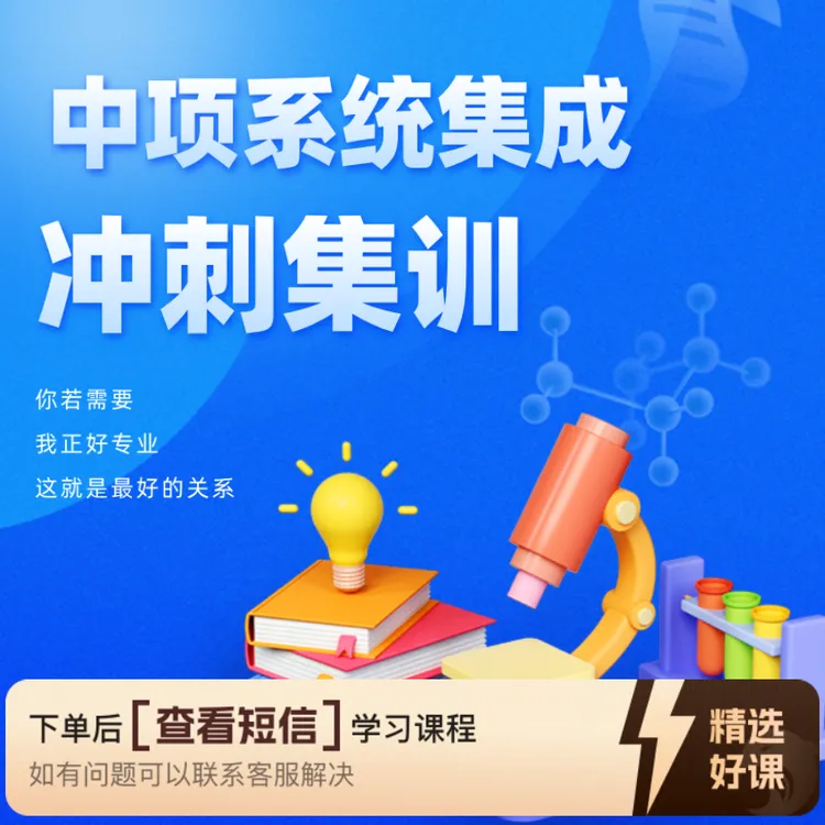 系统集成冲刺课程（留意短信解锁课程）