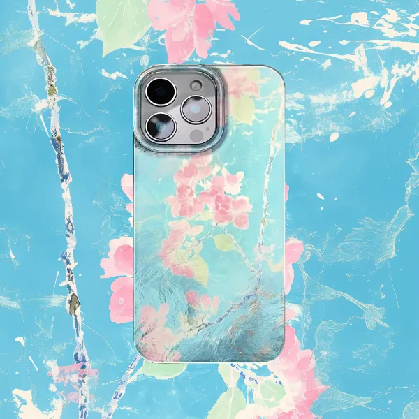 夏花寂语·适用苹果16pro小米15iphone16华为mate70原创高级手机壳