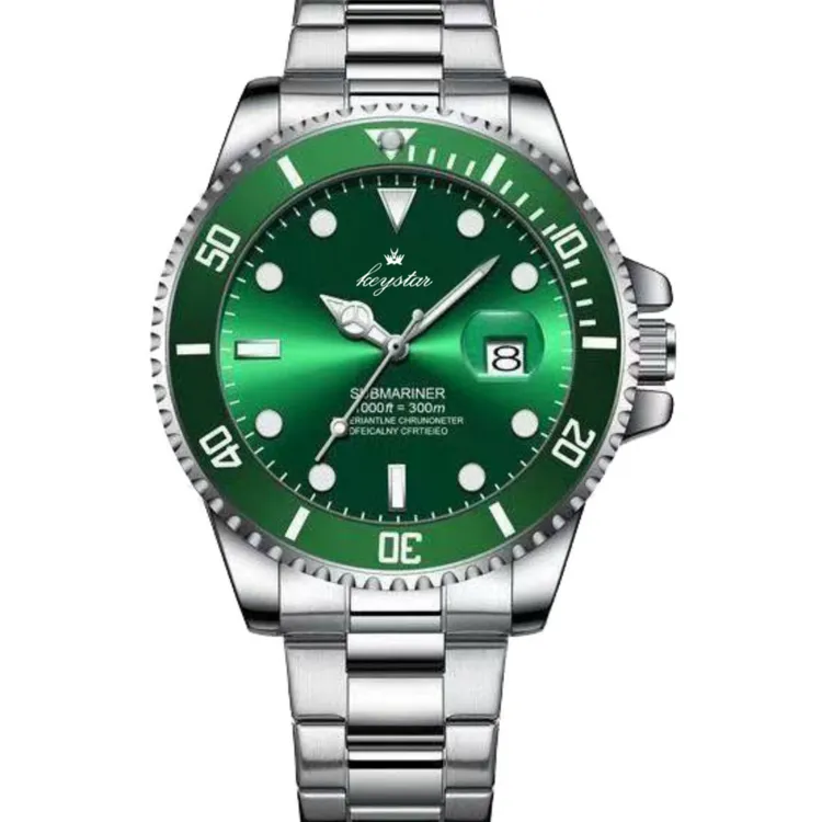 轻奢绿水鬼时尚腕表经典夜光防水男士手表z3