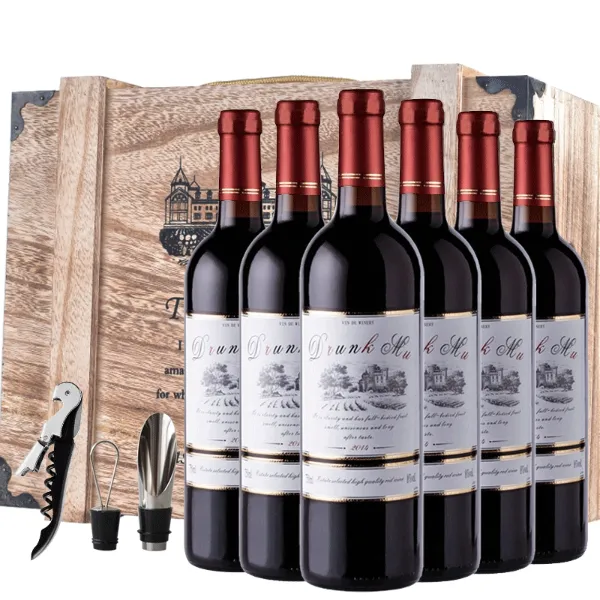 醉慕甜红葡萄酒甜型甜酒红葡萄酒送酒具推荐6瓶红酒整箱装