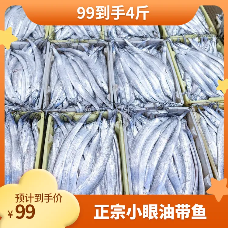 【买3送1】山东威海石岛码头【海捕小眼带鱼中号】