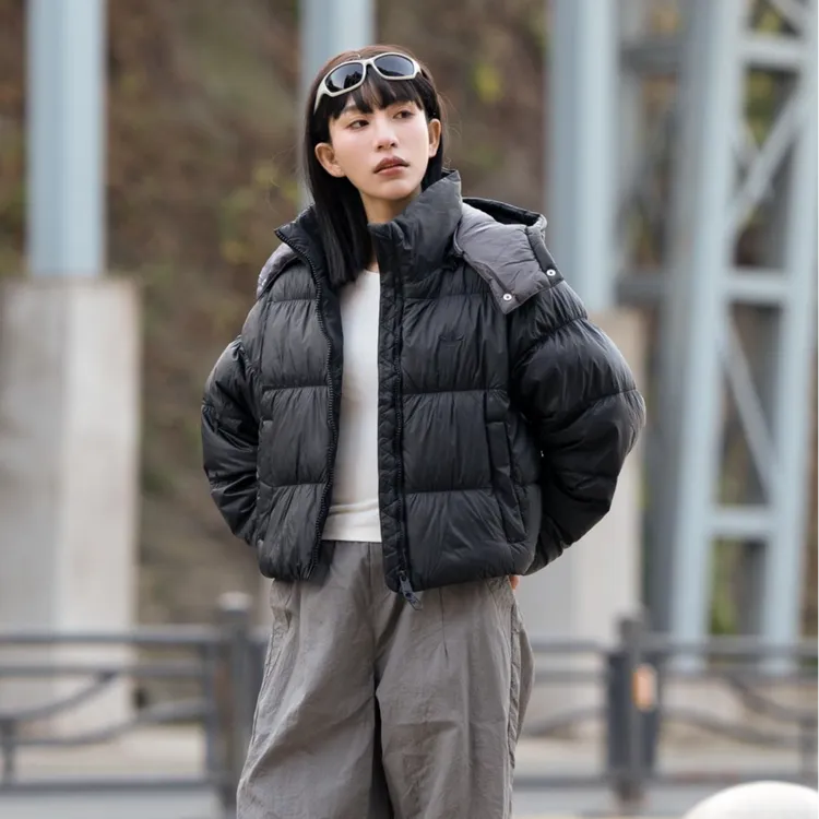 adidas阿迪达斯三叶草正品女子户外保暖舒适运动休闲羽绒服外套