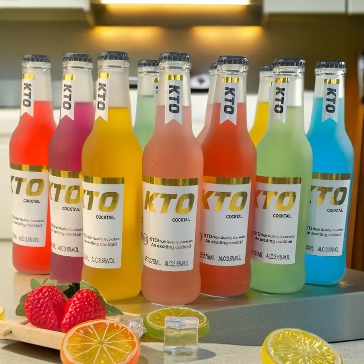 桃子味蓝莓味葡萄味鸡尾酒低度微醺水果味鸡尾酒学生聚会派对酒