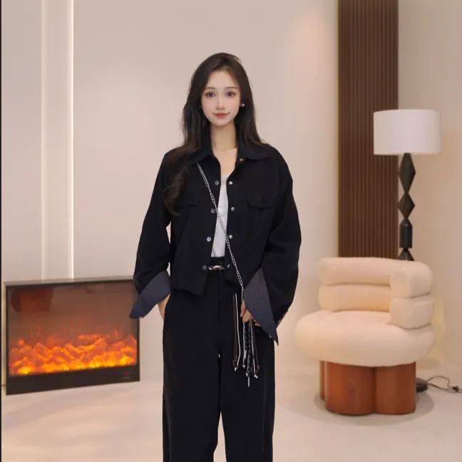 Basic House/百家好25初秋新款时尚气质休闲百搭两件套女DQN82