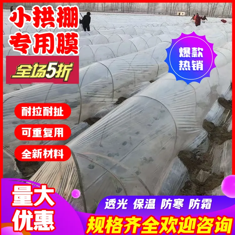 【专属特价】农用小拱棚膜育苗水稻秧苗透明保温二层塑料薄膜批发