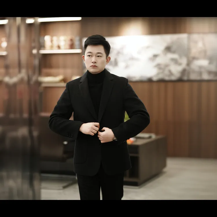 老爷车冬款【御寒一号】双面羊毛西装加可拆卸内胆保暖商务休闲外套