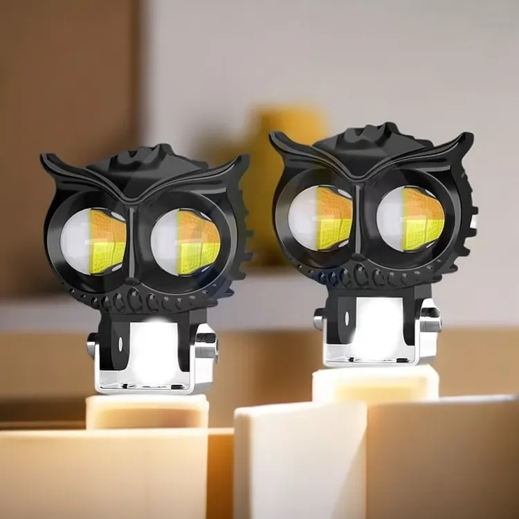 【10个装】电动车猫头鹰LED高亮外置用品灯