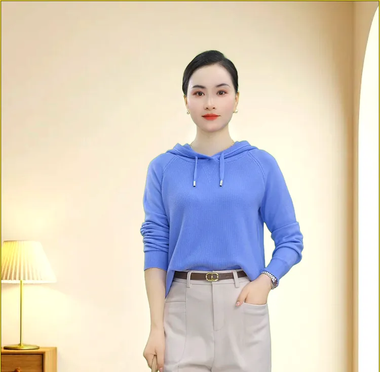 [外穿/内搭都好看]气质连帽卫衣针织衫X2C31167