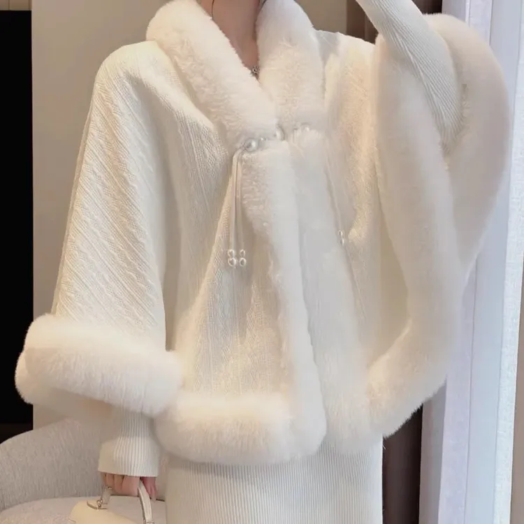 苏故里【初樱如梦】秋冬冬款百搭时尚休闲女士秋冬百搭旗袍披肩古