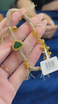 银S925镶嵌手链翡翠佛公