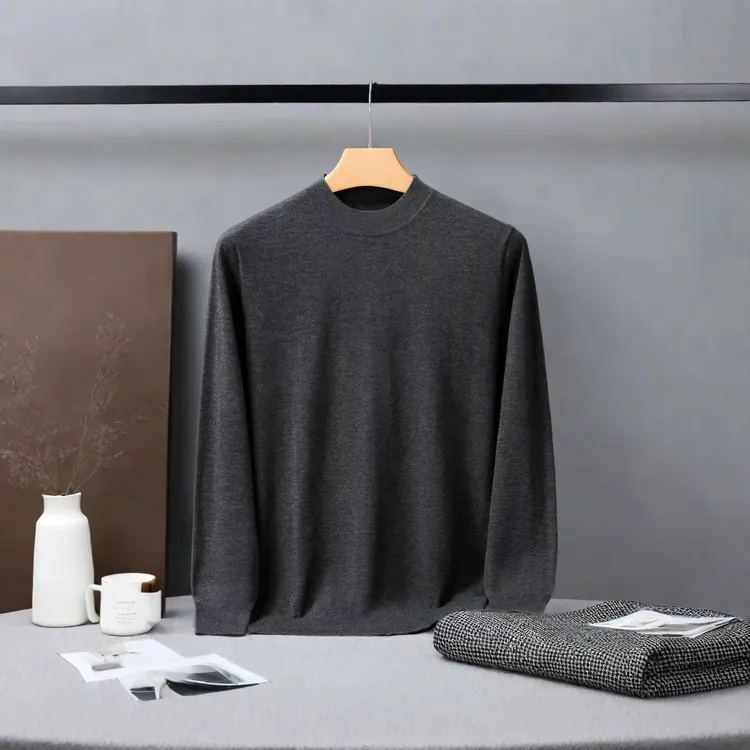 euri盖茨比丨Baby Cashmere丨100精纺小山羊绒男士针织衫-MY6471