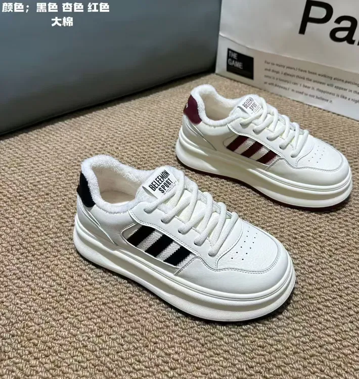 【华小姐】【女款】秋冬季新款时尚潮流圆头厚底透气百搭休闲鞋208