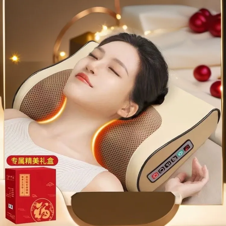 颈椎按摩枕生日礼物腰椎腰部按摩器按摩垫全身按摩器靠垫实用护颈