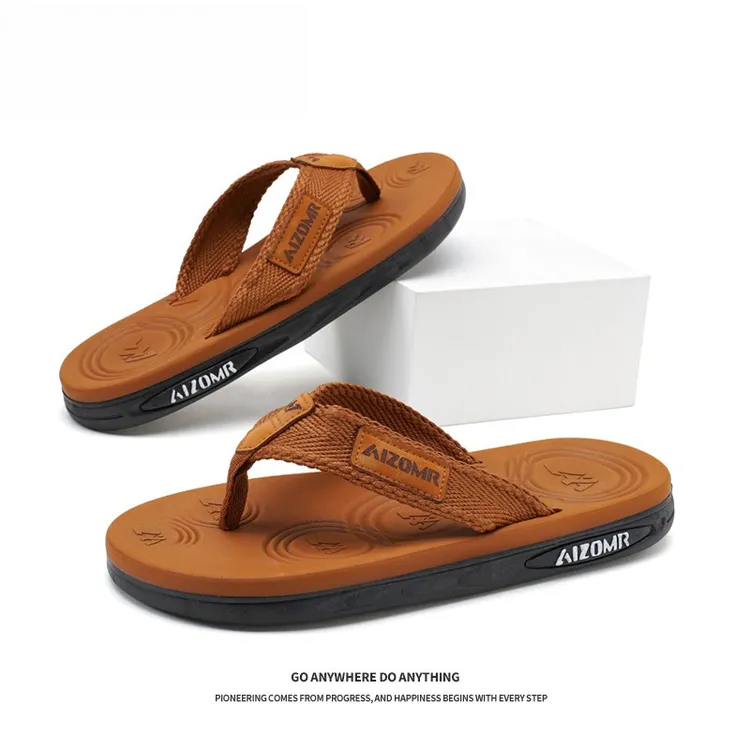 日本人字拖男士2025夏季踩屎感休闲外穿凉拖男式沙滩防滑夹脚拖鞋