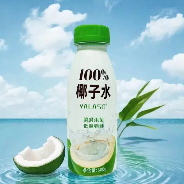 YALASO呀拉索100%椰子水300g*15清爽饮料nfc果汁瓶装好喝0添加