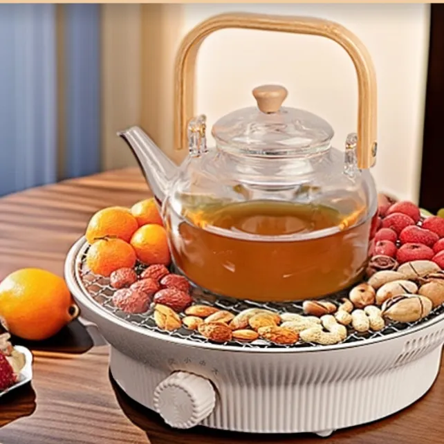 电陶炉小型围炉煮茶煮茶器玻璃电围炉围炉煮茶烧水电陶炉煮茶茶杯