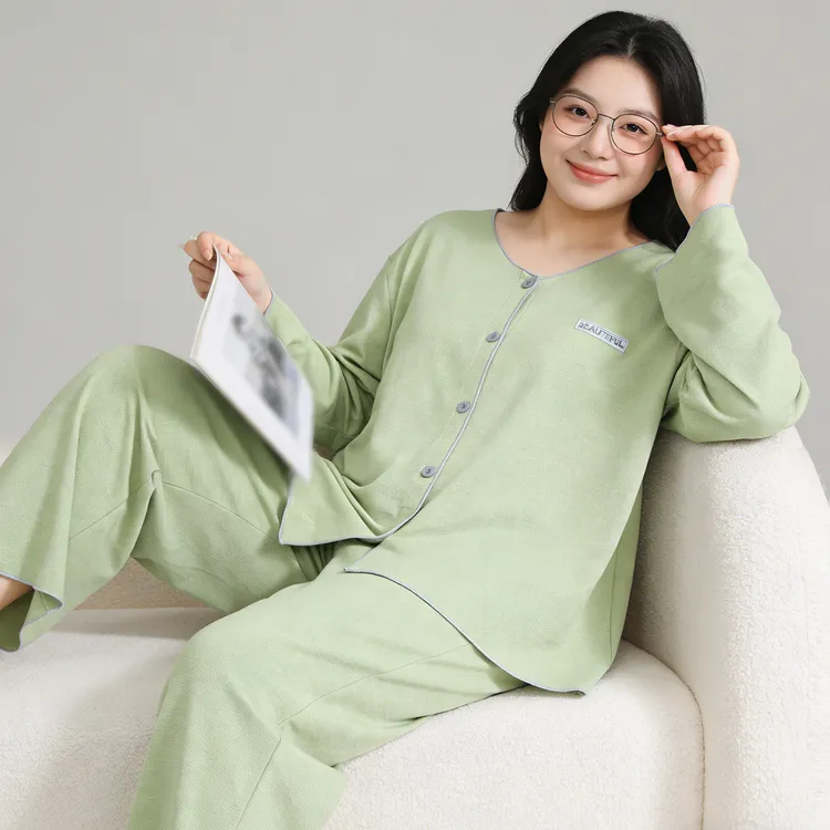 德绒大码睡衣胖mm高级感石墨烯薄绒长袖长裤家居服套装200斤秋冬