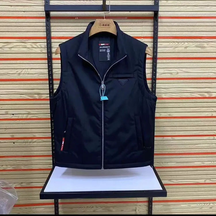 新款高品质男士立领休闲马甲