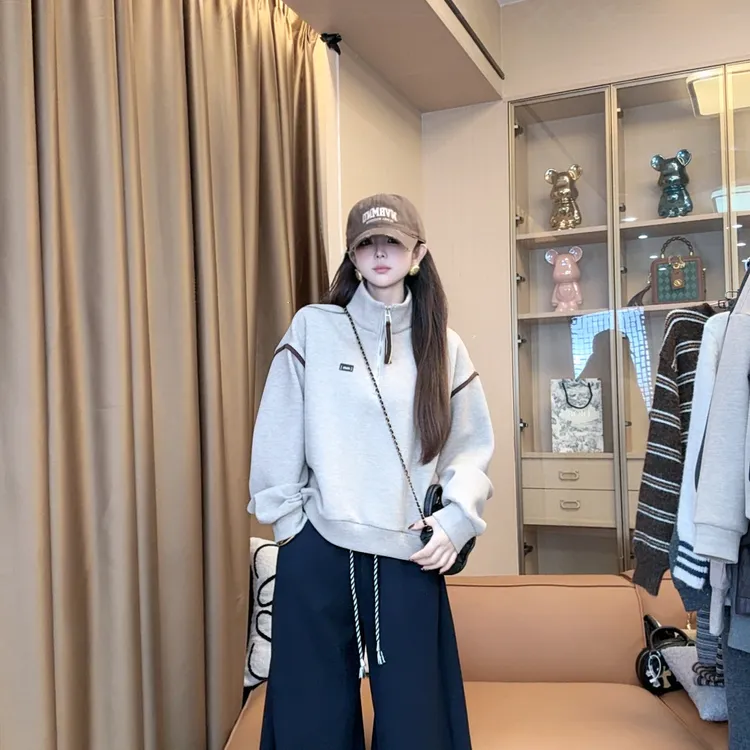 【糯米姐】2025新款加绒加厚卫衣外套AE0490