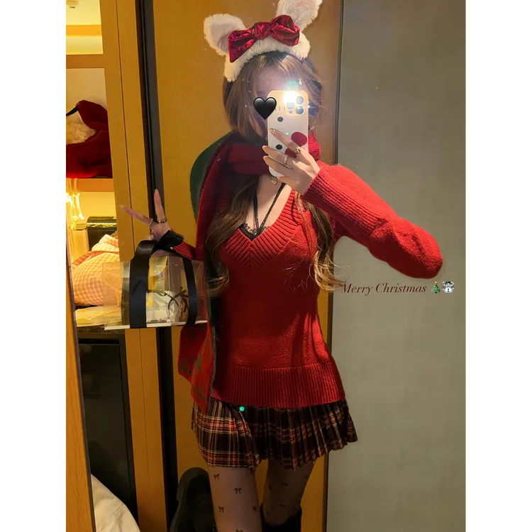 白水女高智感姐姐 V领韩系套装 B40945042 B40945174 B41247491