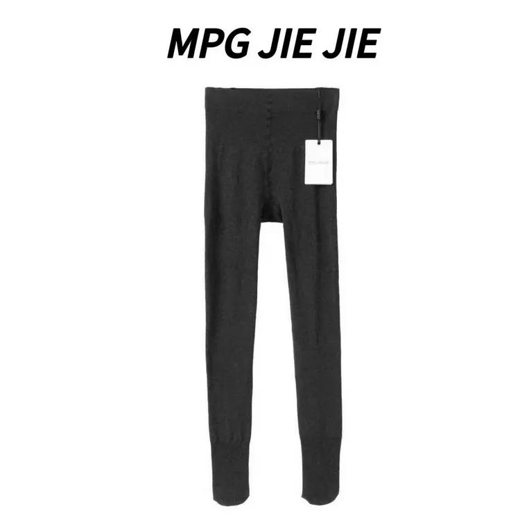 MPG JIEJIE【冬季无尴尬】冬季保暖穿搭加绒打底裤外穿薄款弹力黑色