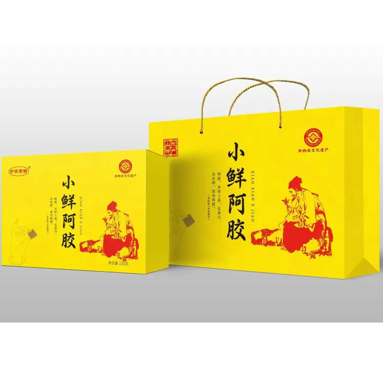 非遗企业东阿驴家老铺小鲜阿胶100克/盒开袋即食送礼佳品