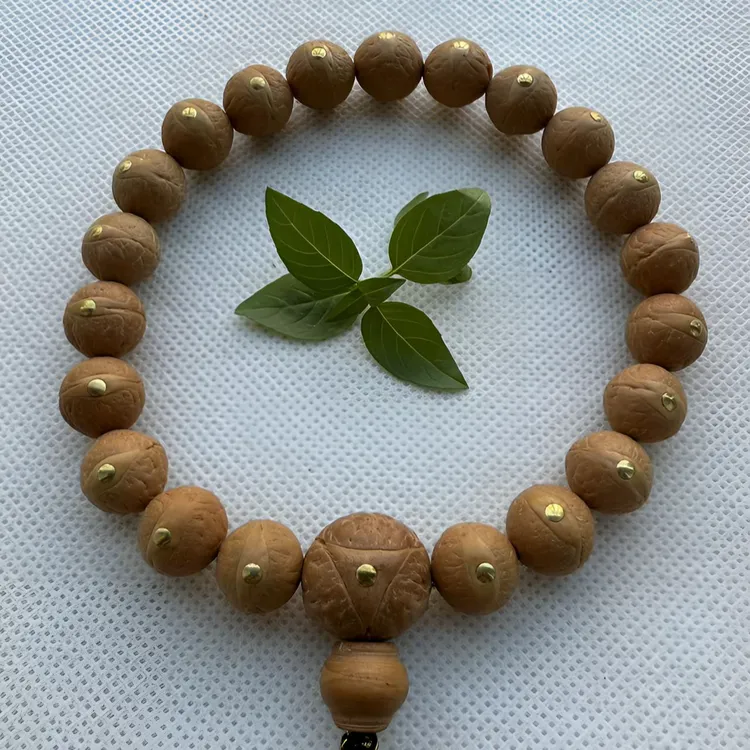 尼泊尔凤眼菩提同树单仓籽12.4-12.7mm镶嵌铜钉