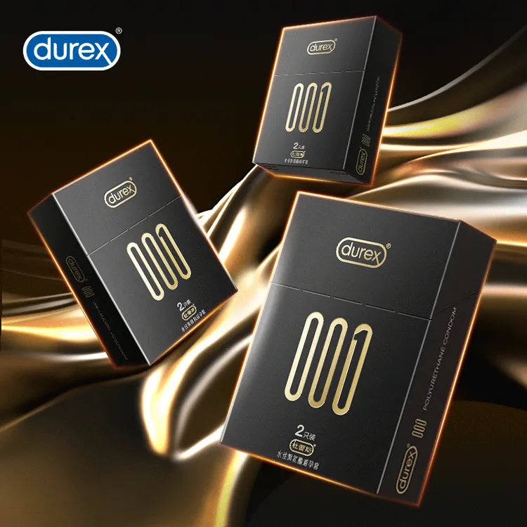 杜蕾斯durex黑金001超薄避孕套无感安全套润滑套套 水性聚氨酯杜杜空气套久久套温泉套 正品成年人男女性专用夫妻情侣计生用品年轻