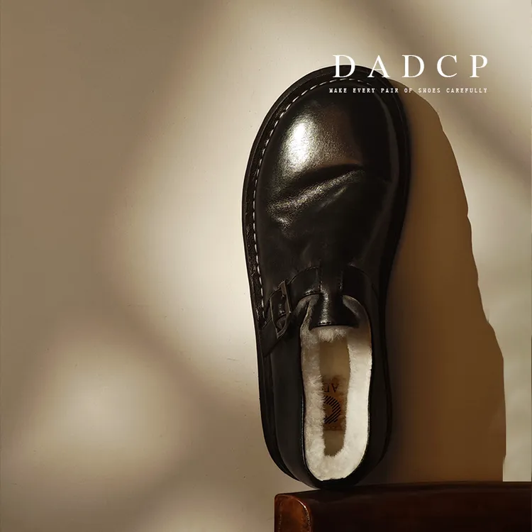 DADCP蛋定诚品·澳洲羊皮毛一体 复古圆头勃肯软厚雪地靴极光鞋女