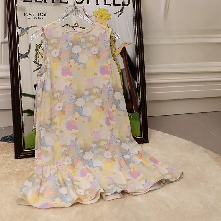 女童连衣裙夏季2025新款儿童度假沙滩裙夏装女大童超好看夏日裙子