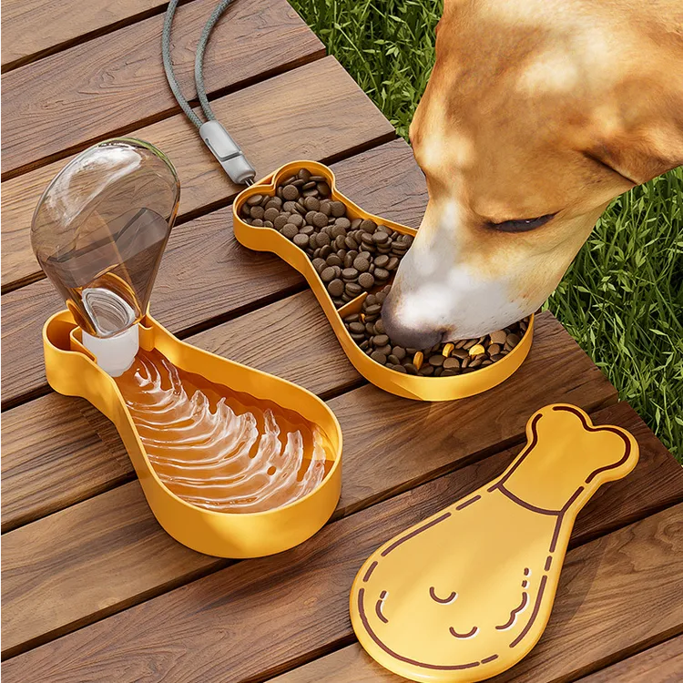 狗狗狗碗外出水杯户外便携折叠水壶自动饮水器遛狗喝水神器随行杯