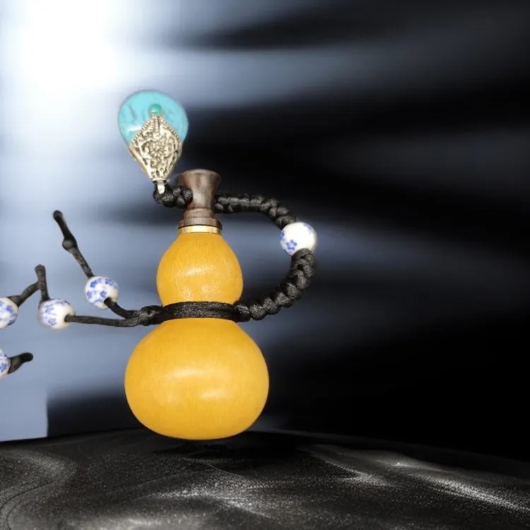 天然开口小酒壶葫芦迷你文玩手把件随身挂件摆件