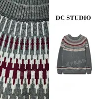 DC STUDIO【绚烂人生】2024秋冬新款保暖设计百搭加厚圆领毛衣