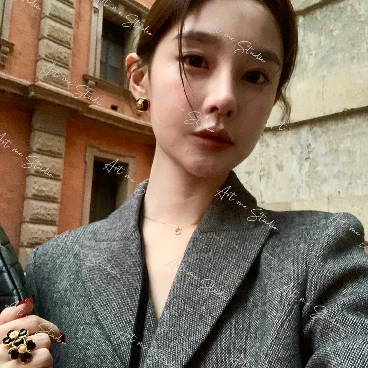 【ART ME】高智系列羊毛混纺职场通勤气场外套半裙两色套装w1878j2