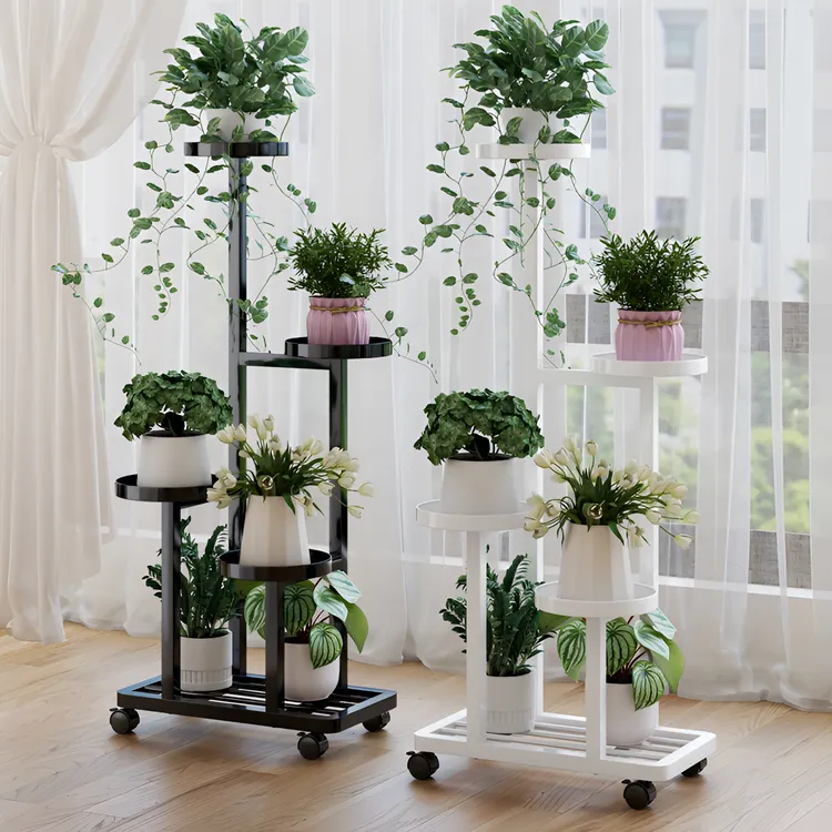 客厅落地式多层可移动花架子阳台植物多肉花盆托架置物架2025新款