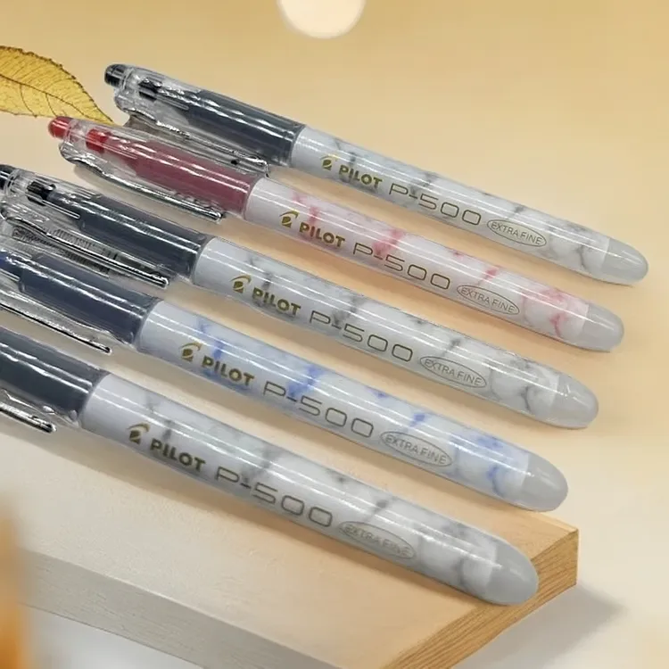 正品百乐P500金标限定速干中性笔学生考试必备刷题笔办公笔0.5m
