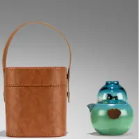 朱炳仁铜【江山如意快客壶套装】高档中式茶礼茶壶家用旅行茶具