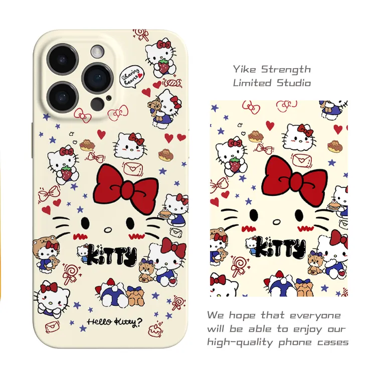 凯蒂猫集合菲林软壳进口光面适用iphone苹果13rpomax/14/16pro