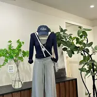 【苏兰文】韩系设计甜美风减龄显瘦百搭T恤-50429