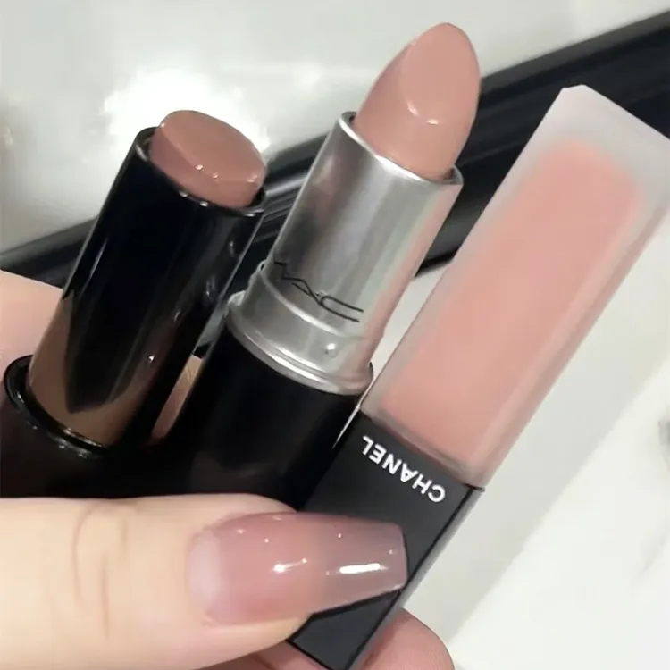 低饱和亚裔伪素颜口红腮红多用膏肉在裸色系滋润唇膏日常保湿淡妆