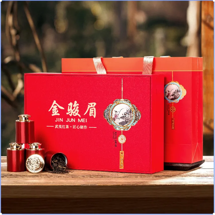 武夷山2025年新茶红茶蜜香型金骏眉高档茶叶礼盒装节日送礼送长辈