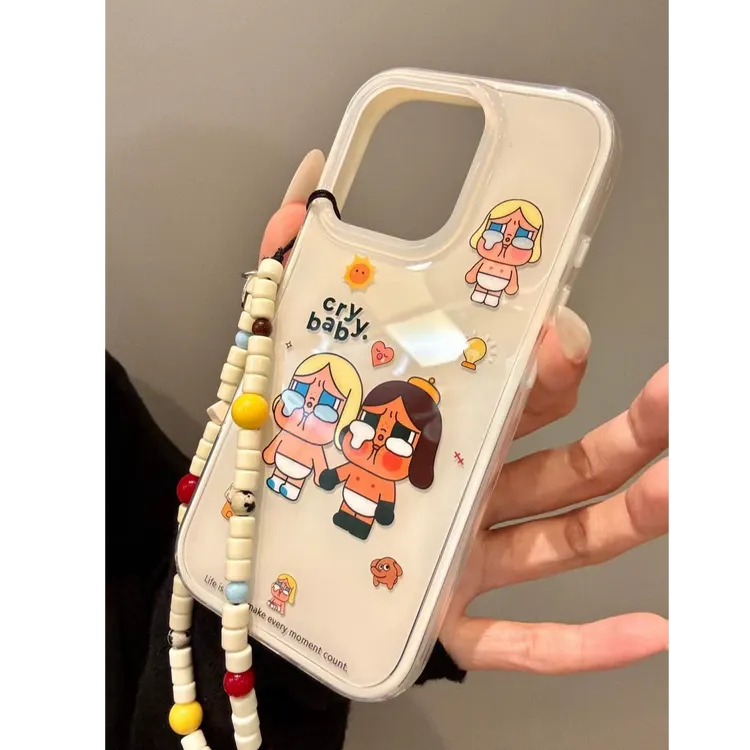 诚星泽牵手哭娃适用苹果手机壳华为vivo小米荣耀oppo红米一加防摔